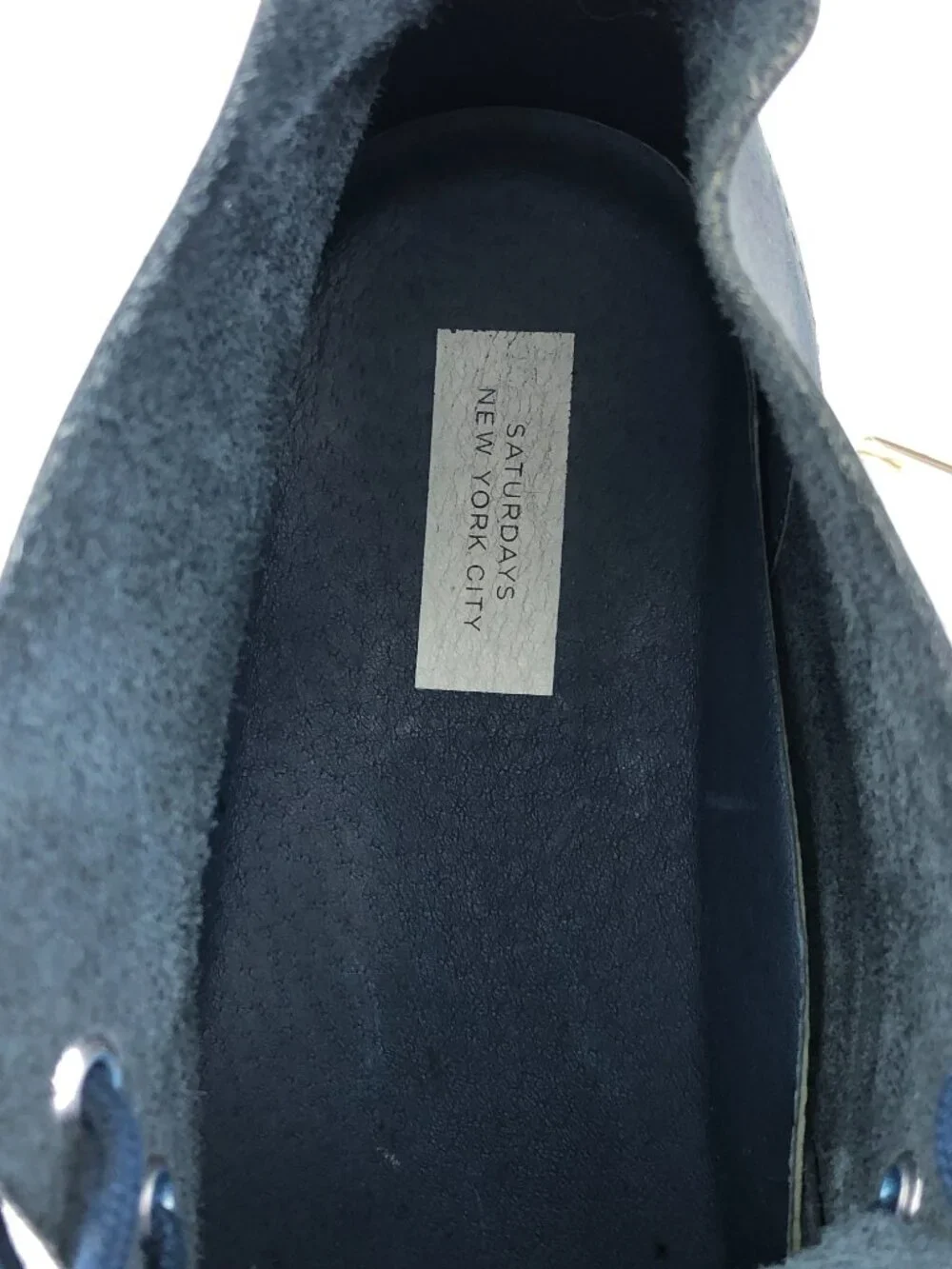 Saturdays NYC Damien Blue Leather Ankle Boots 10